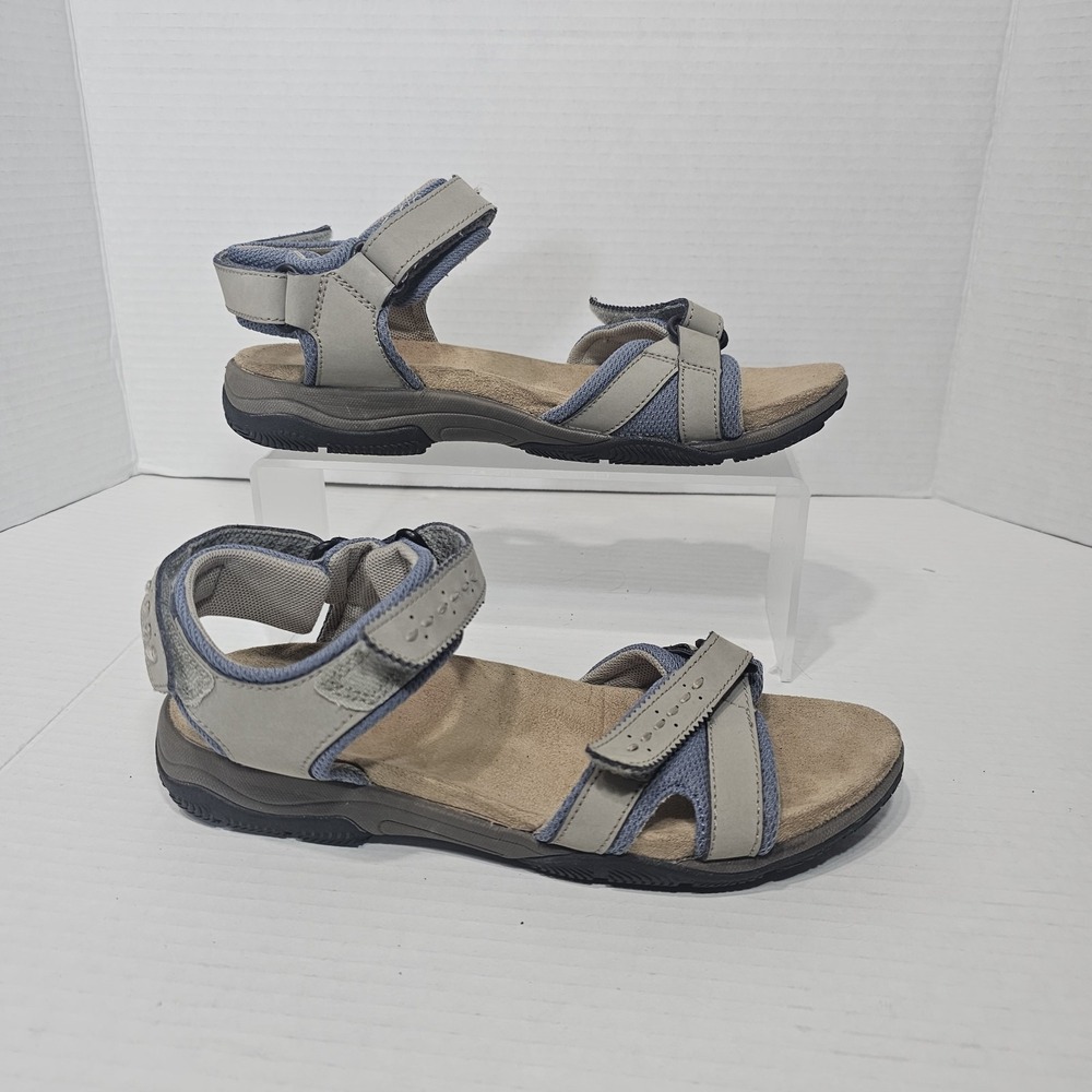 G H Bass Leather Sandals Womens 6.5 M Ping Strappy Multicolor Open Toe Outdoors